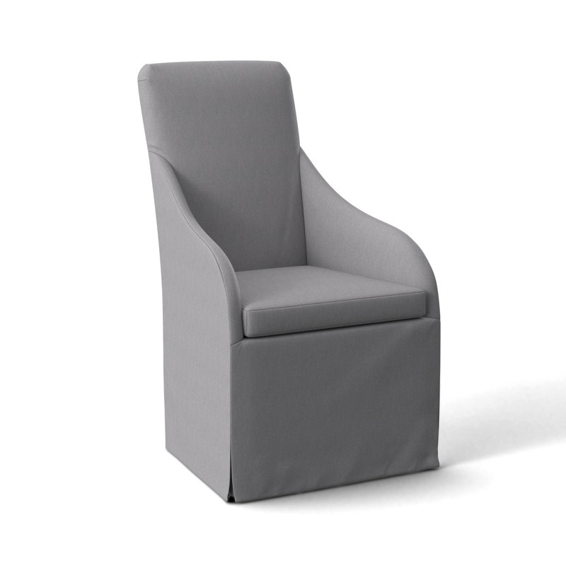 Bellair Patio Dining Armchair with Cushion, Canvas Granite Sunbrella® Canvas