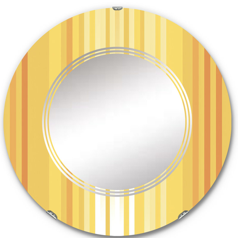 Noyce - Miroir mural moderne rond, 24 po x 24 po