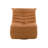 Talmon Orange Synthenic Leather Glider Recliner With Swivel