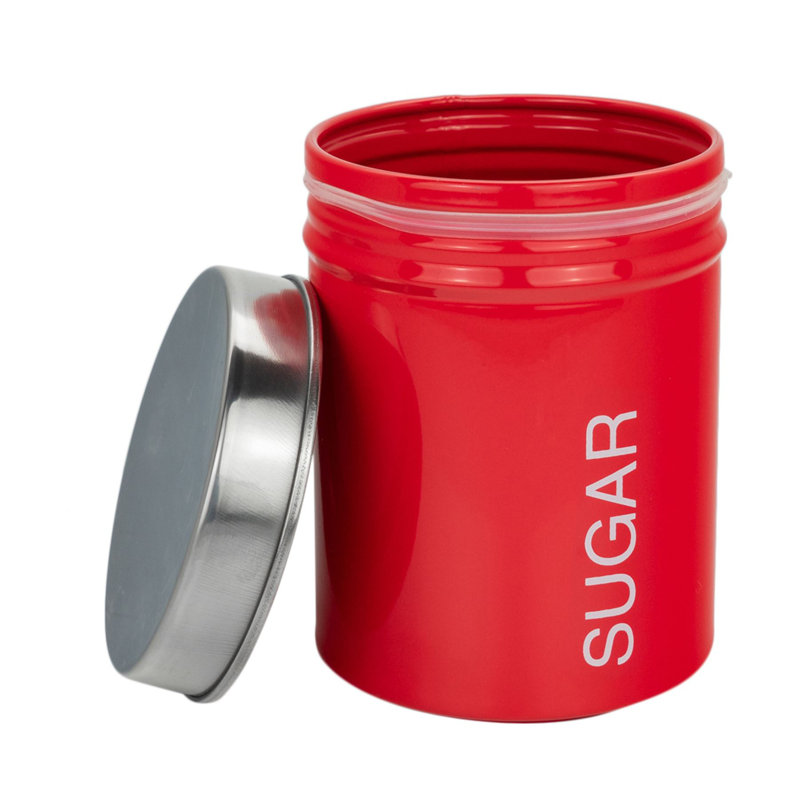 Metal Jar, Red