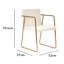 Arvo 37.5cm H Fabric Upholstered Metal Armchair