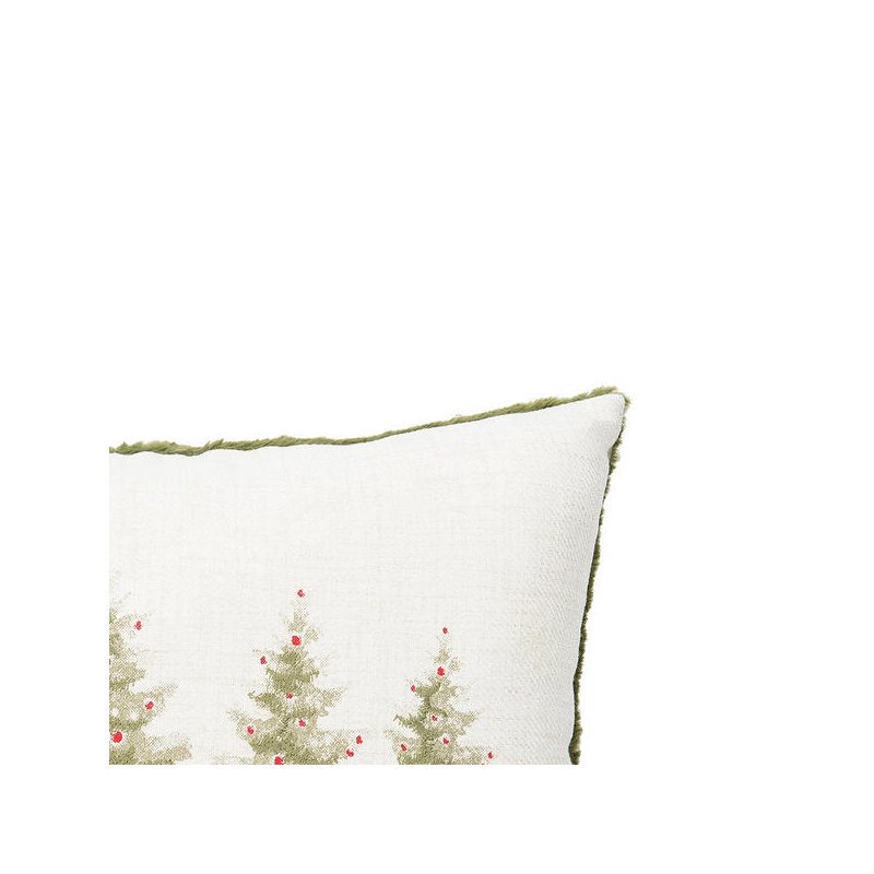  Winter Trees Embellished Throw Pillow