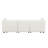 White Microfiber 3-Piece Living Room Sofa Set