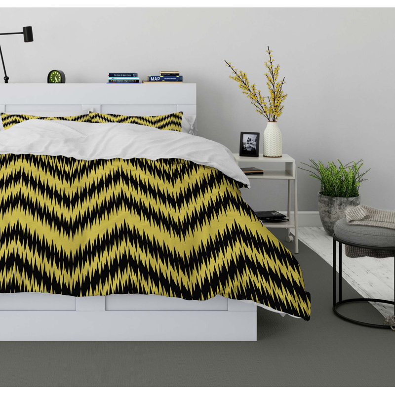 Chevron Polyester Twill Duvet Cover, Twin Duvet Cover + 1 Pillow Case
