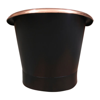 Copper bathtub 711 mm W Freestanding Copper Bath