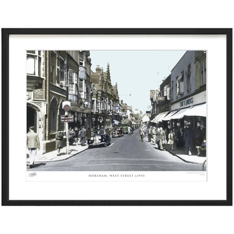 Horsham, West Street C1955 by Francis Frith - Single Picture Frame Print, 60cm H x 80cm W x 2.3cm D