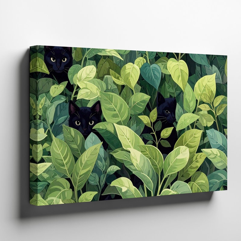 Toile, art mural A Dense Jungle Like, H 9 po x l 12 po