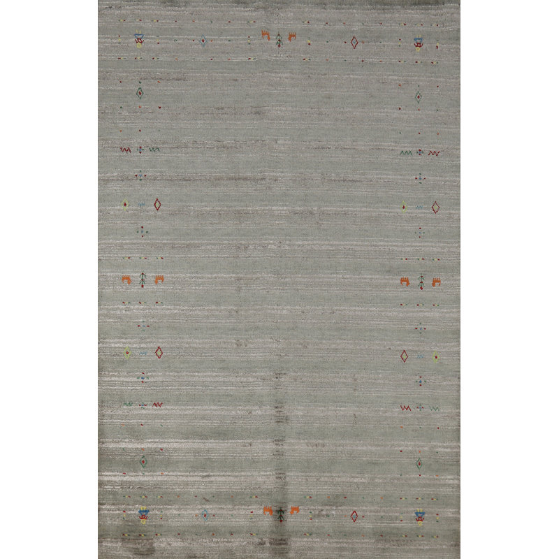 Tapis indien fait à la main de style Gabbeh 5 x 8