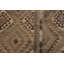 Tapis brun en laine fait à la main de conception unique kilim 5 pi 11 po x 8 pi 3 po Kangley