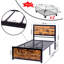 Structure de lit en acier 39,2 po