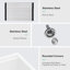 Évier de comptoir encastré en quartz blanc 30 po x 19 po - extra profond, insonorisant, quartz de qualité supérieure