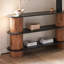 Console simple et rétro en bois massif-962617487