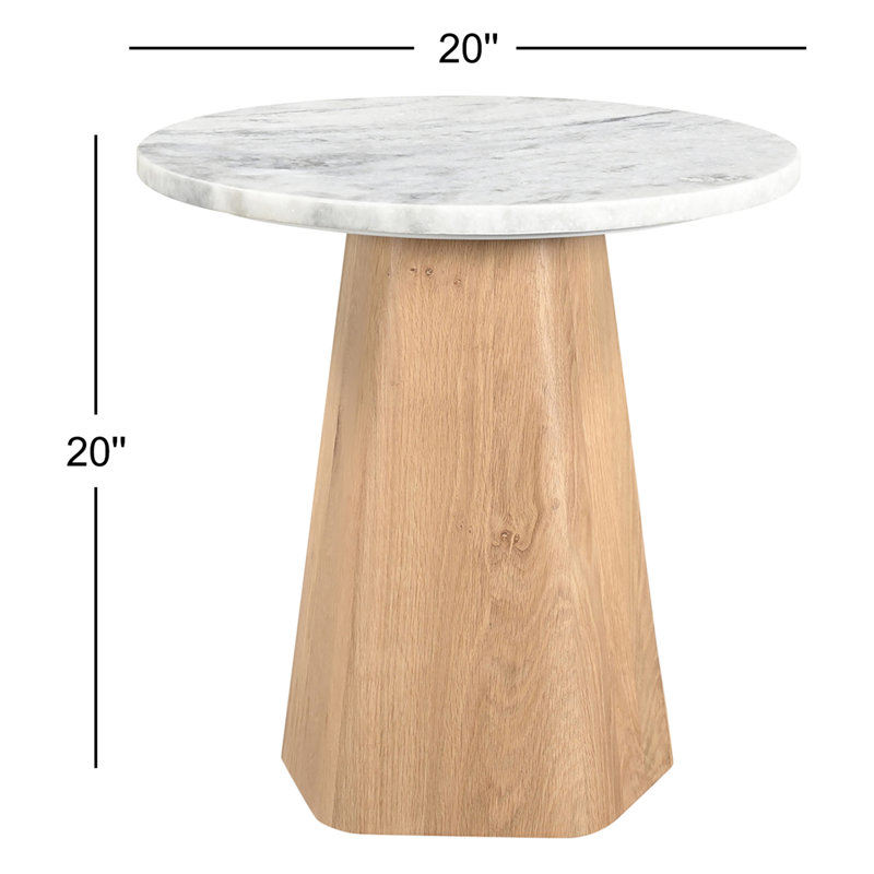 Evelyn Marble End Table