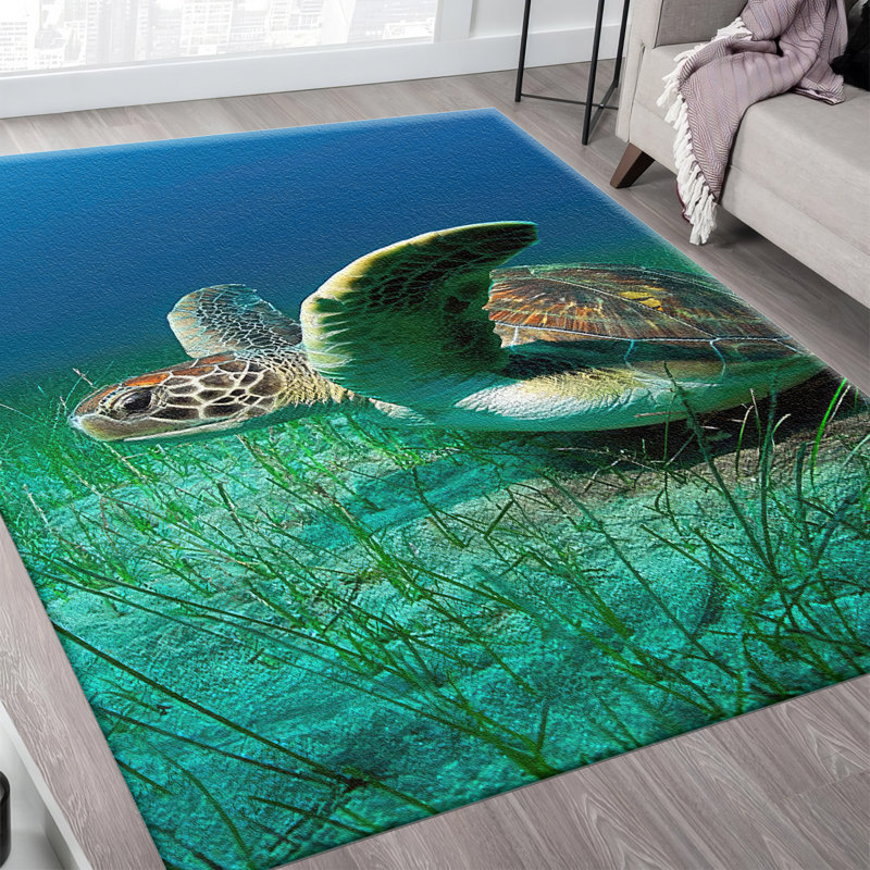 Floral Symphony Theme Non-Woven Thin Type Printed Rug Featuring Vibrant Colors and Intricate Detailing Ideal for Adding a Touch of Elegance to Any Room