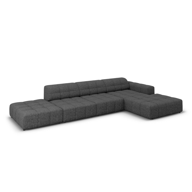 Chicago 5 Seater Corner Sofa, Right Hand Facing, Dark Grey