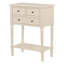 Console étroite, canapé mince avec 3 tiroirs de rangement et tablette inférieure pour les petits espaces et les décors modernes-300809351