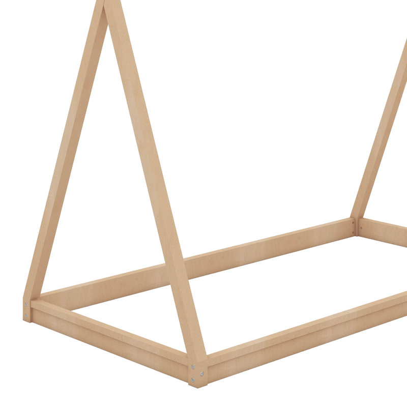 Lit simple simple de style Montessori, Naturel