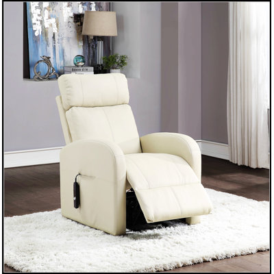 Fauteuil inclinable électrique en cuir synthétique Ricardo avec mouvement, confortable et élégant pour la vie moderne