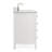 Flynt 55'' Single Bathroom Vanity with Carrara Marble Top-64627192-64627191