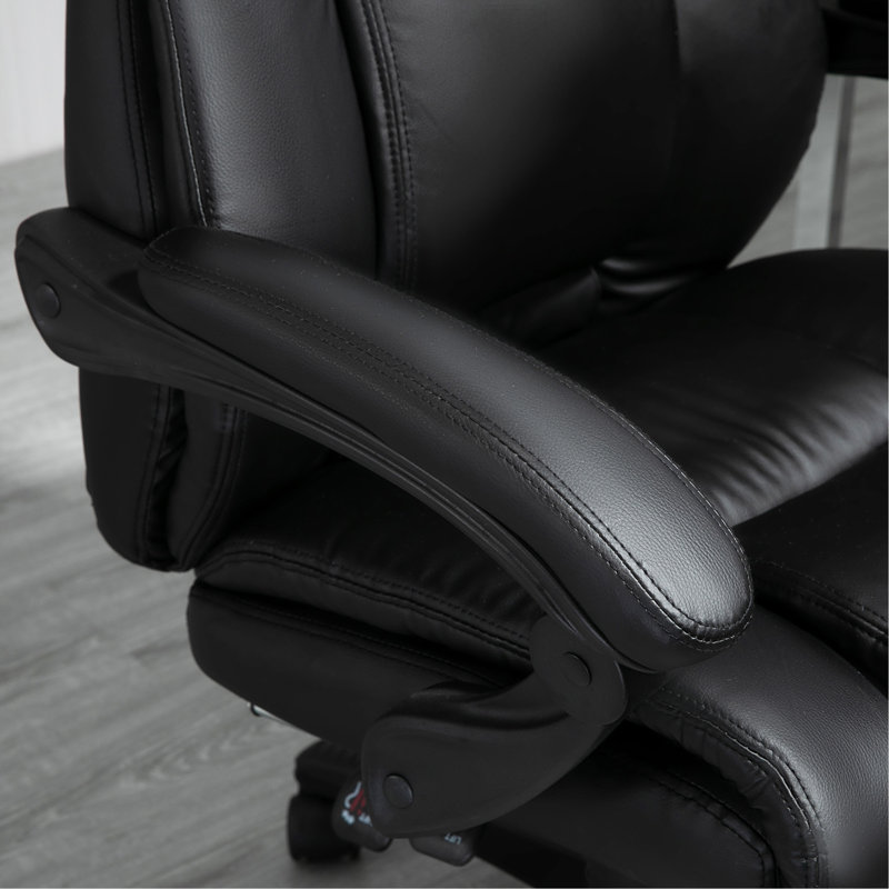 Black High Back Leather Swivel Executive Office Chair