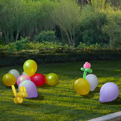 Ensemble de 100 ballons longs Trimer avec pompe - Trousse d'activités amusantes pour les enfants de 8 ans et plus, parfaite pour les fêtes, les événements et les activités créatives. Couleurs vives et conception durable