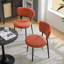 Ensemble de 2 chaises de salle à manger rembourrées orange-283692013