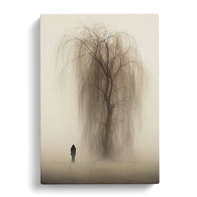 Weeping Willow Minimalism No.3 - Wrapped Canvas, 60cm H x 40cm W x 3cm D
