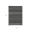 Tapis intérieur lavable à chevrons noir et ivoire 3 pi x 5 pi