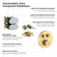 Ensemble complet de robinetterie de douche thermostatique circulaire à 2 fonctions-134155031