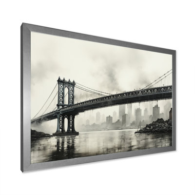 " Gray Bridge Cable Suspension Charcoal "