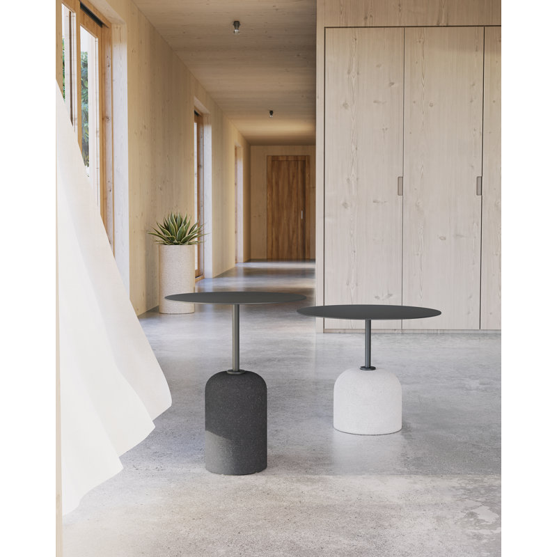 Table de bout en bloc d'acier Mirlatava, Anthracite