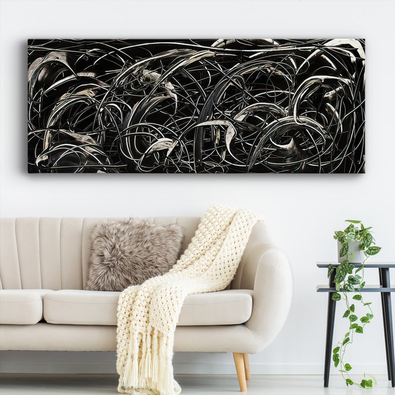 " Linear Movement I ", 12" H x 30" W x 1.5" D