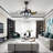 36'' Crystal Ceiling Fan Light with Remote Control