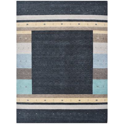Wool Striped Area Rug