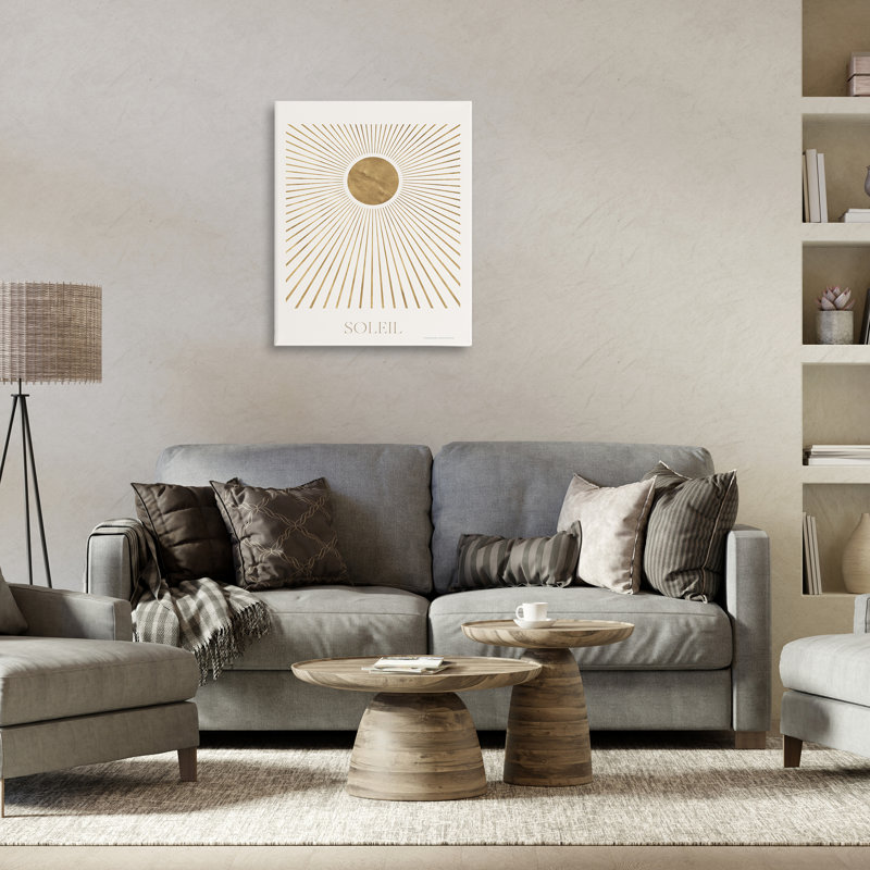 Soleil, art mural Boho Sun par Reinders, H 30 po x l 24 po