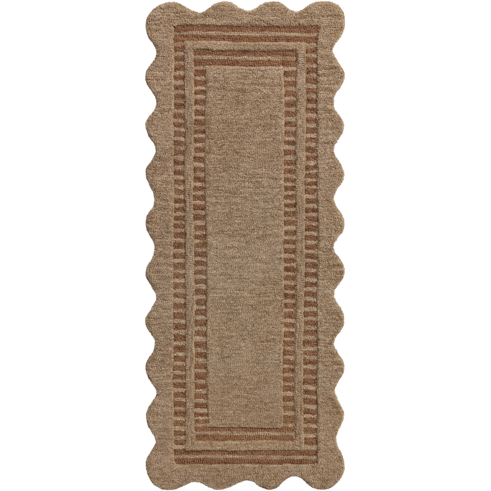 Scottie Area Rug, Runner 2'6" x 7'6", Mocha/Clay
