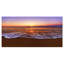 Eaux de mer teintées oranges au coucher de soleil, reproduction de photo sur toile tendue-26164282-33288063