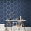 Aqueous Geometric Metallic Wallpaper Roll-1091299239