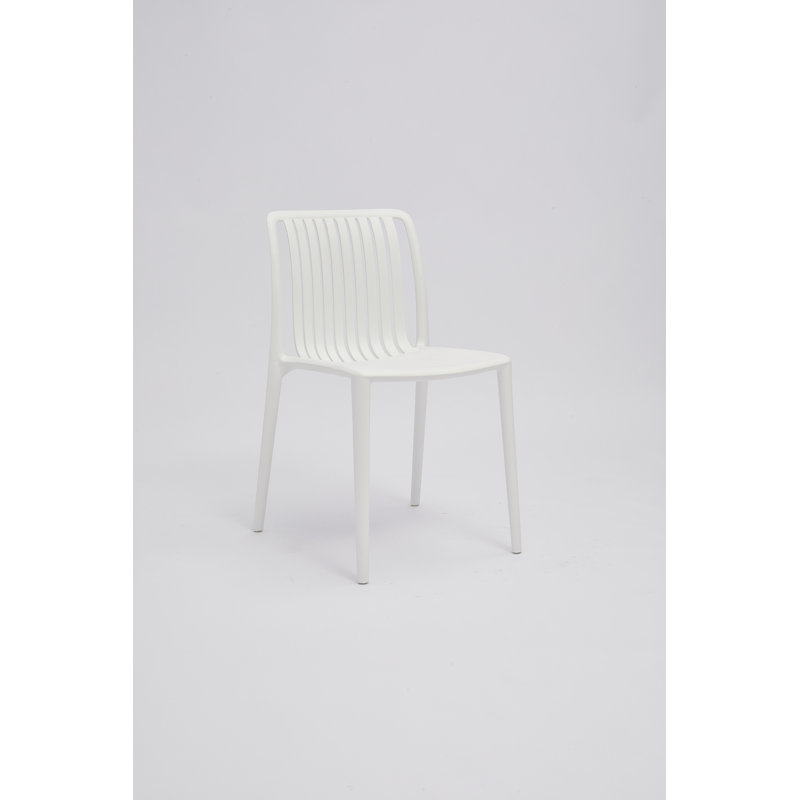 Chaise d'appoint en polypropylène, Blanc