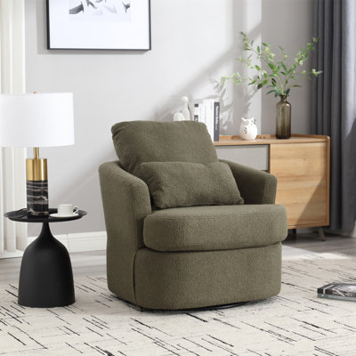 Fauteuil demi-tonneau pivotant