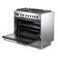 Cuisinière à double combustible 36 pouces Verona Ultima Seroes avec 5 brûleurs scellés (acier inoxydable)