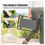 Genouillère de jardin pliable et siège avec pochette à outils Outsunny, gris