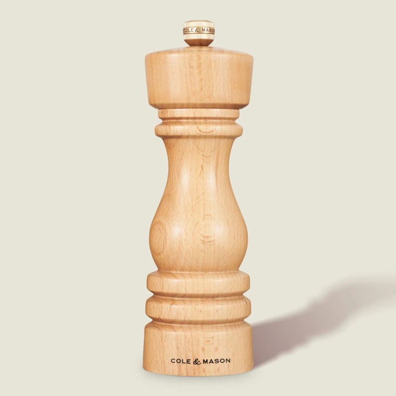 Brand Salt Mill, 18" H x 6" W x 6" D, Natural