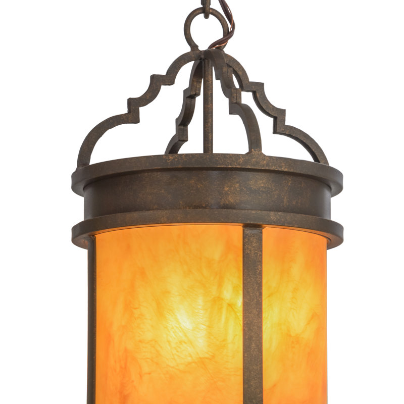 Luminaire suspendu pour bouteilles 2 lumières lanterne
