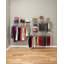 Adjustable ShelfTrack 4 Shelf Heavy Duty Wire Shelving Wardrobe System and Clothes Rail Kit 2m to 3m Wide
