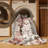 Machine Washable Botanical Beige Area Rug-1879213857