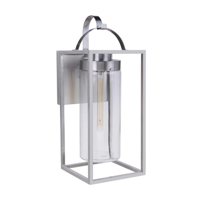 Applique murale Neo, Nickel satiné, H 28 po x l 11 po x P 12,24 po