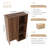24-Inch Wall-Mounted Side Cabinet And Storage Shelves Combination With Soft Closing Door For Small Bathroom, Study, Storage Room-2018278258
