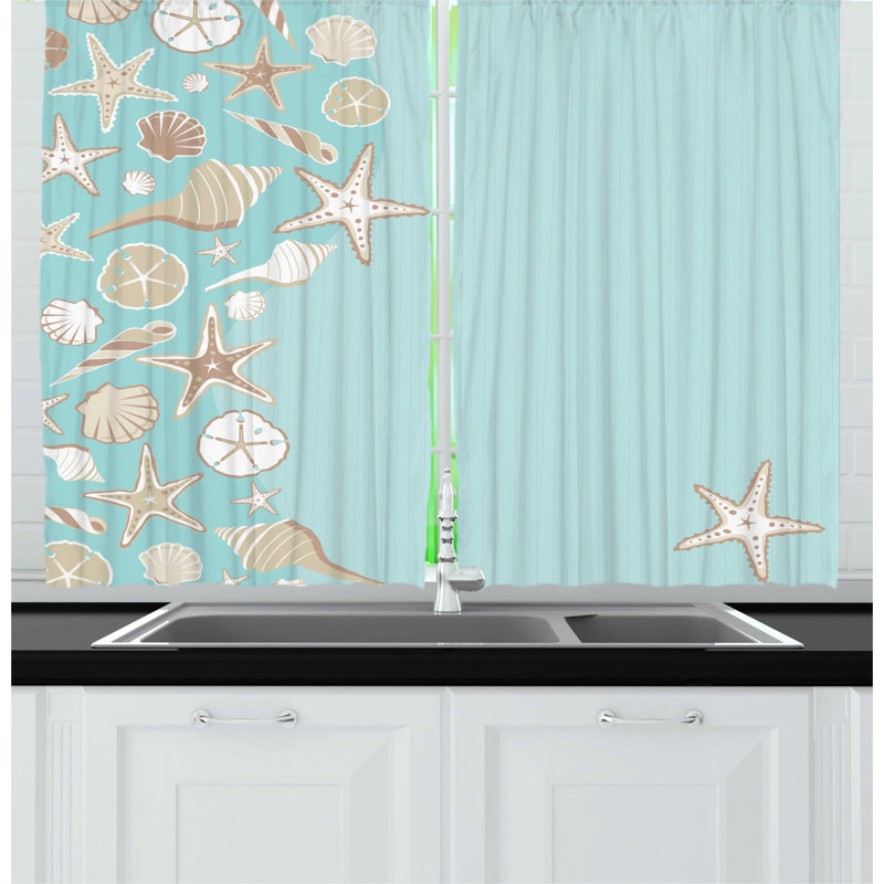 Ruffled Kitchen Curtain