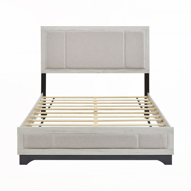 Upholstered Platform Bed, King